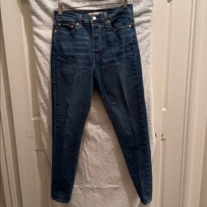 Levi's Dark Blue High Rise Women's Jeans